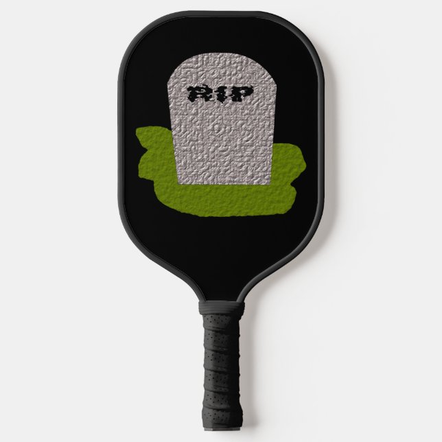 RIP Grabstein Halloween Pickleball Schläger (Vorderseite)