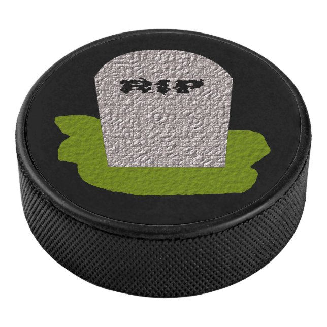 RIP Grabstein Hockey Puck (3/4)