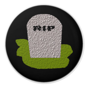 RIP Grabstein Keramik Knob Keramikknauf