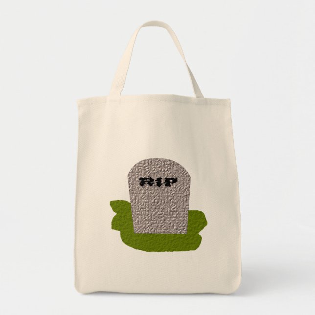 RIP Grabstein Lebensmittelgeschäft Tote Bag Tragetasche (Vorne)