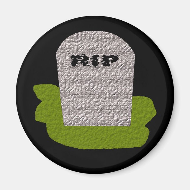 RIP Grabstein Magnet (Vorne)