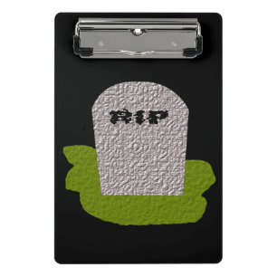RIP Grabstein Mini Zwischenablage Klemmbrett