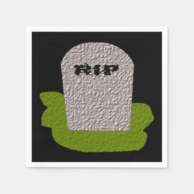 RIP Grabstein Paper Napkins Serviette (Vorderseite)