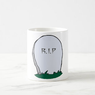 RIP Gravestone Friedhof Kaffeepause Tasse
