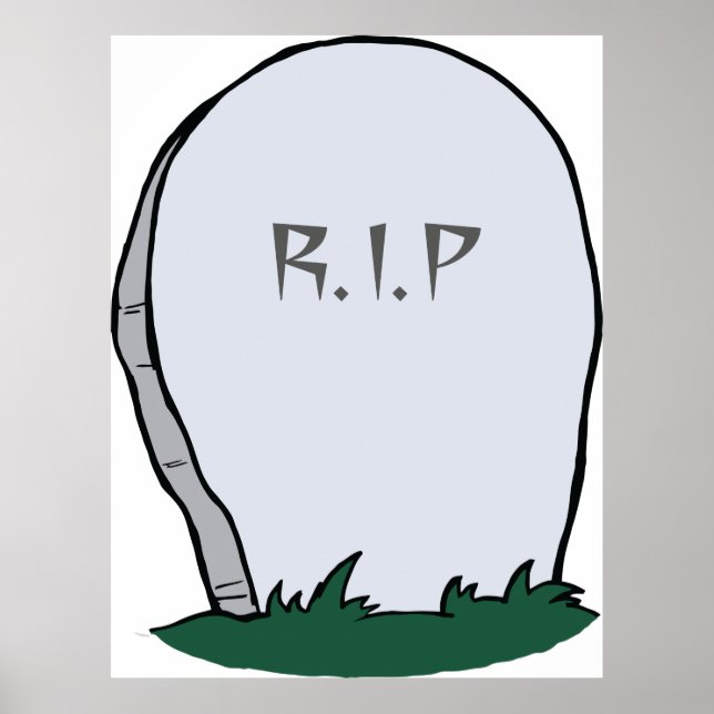 RIP Gravestone Poster (Vorne)