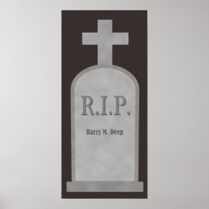 RIP Halloween Barry M. Deep Grabstein Poster