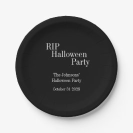 RIP Halloween Black and White Party Pappteller