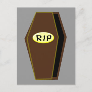 RIP Halloween-Coffin der Postkarte