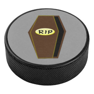 RIP Halloween-Coffin des Doom Hockey Puck