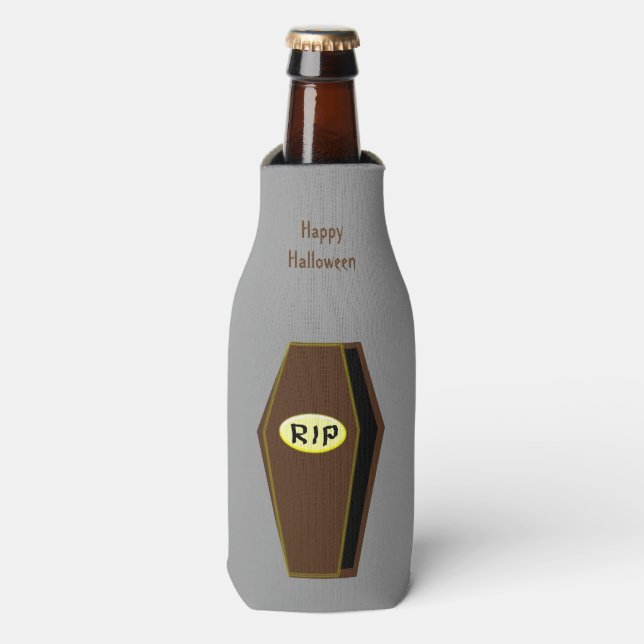 RIP Halloween Coffin Doom Bottle Cooler Flaschenkühler (Flaschenvorderseite)