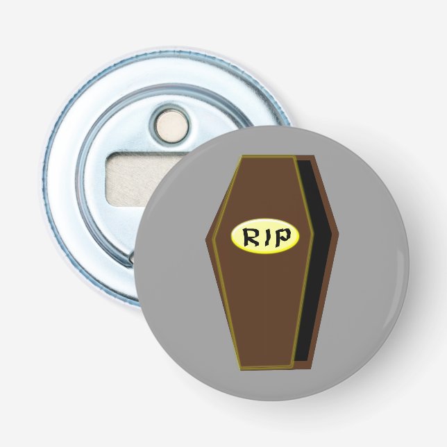 RIP Halloween Coffin Doom Bottle Opener Flaschenöffner (Vorderseite)
