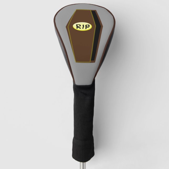 RIP Halloween Coffin von Doom Golf Driver Cover Headcover (Vorderseite)