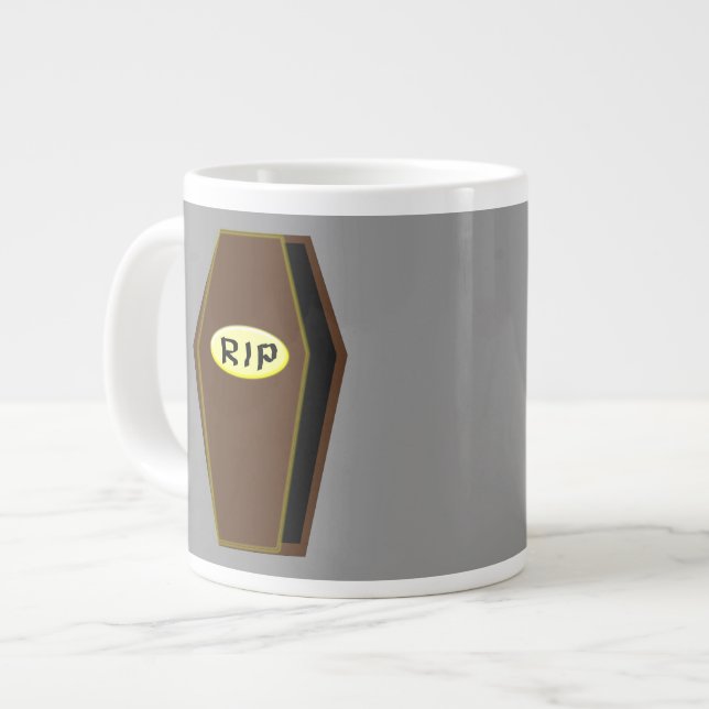 RIP Halloween-Sarg der Tasse des Untergangs (Vorderseite Links)