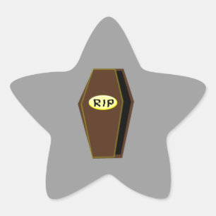 RIP Halloween-Sarge der Verdammnisklammer Stern-Aufkleber