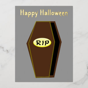 RIP Halloween-Sarge Folien Feiertagspostkarte