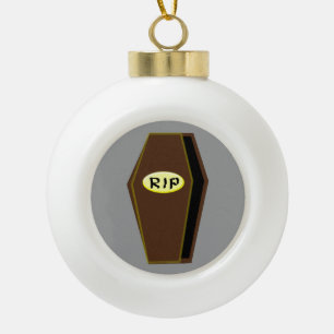 RIP Halloween-Sarge Keramik Kugel-Ornament