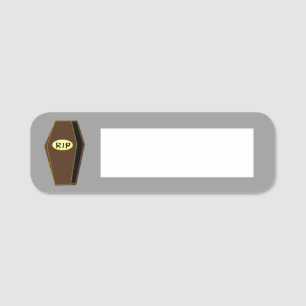 RIP Halloween-Särge Namensschild