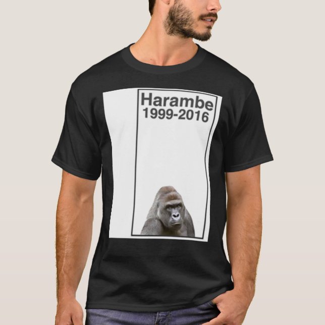 Rip Harambe 1999-2016   T-Shirt (Vorderseite)