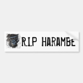 RIP Harambe Autoaufkleber