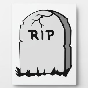 Rip Head Stone Fotoplatte