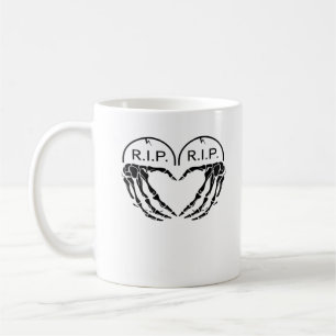 Rip, herzförmige Gestaltung aus Grabsteinen, Kaffeetasse