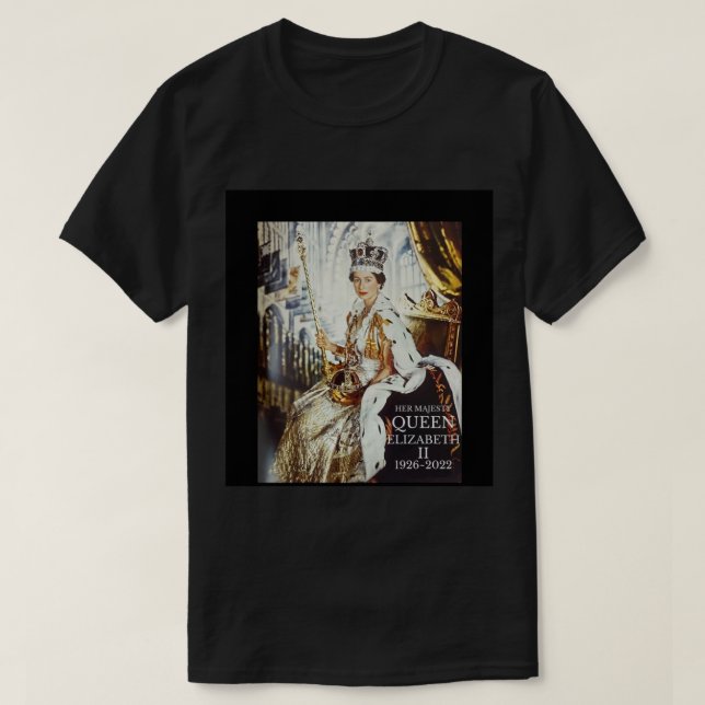 RIP Königin elizabeth II. Ihre Majestät Königin El T-Shirt (Design vorne)