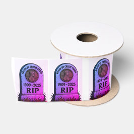 RIP Lincoln-Cent – Inflation-Grabstein-Design Satinband