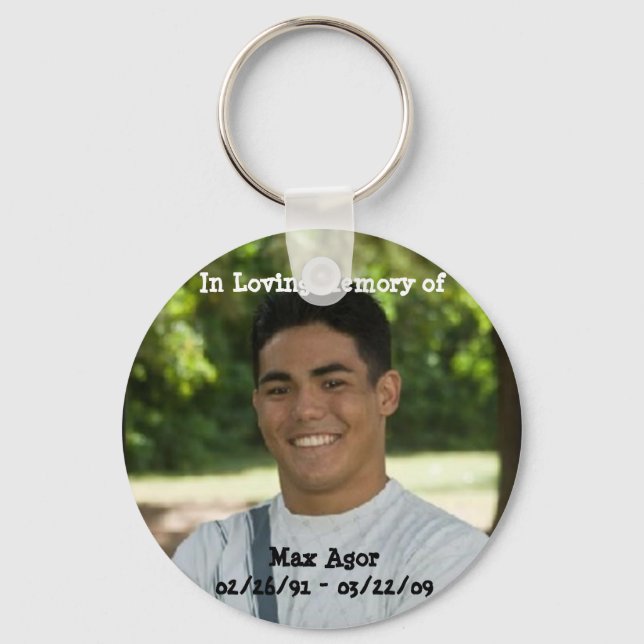 RIP Max Schlüsselanhänger (Vorderseite)