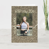 RIP MEINEN 20ern silberner goldener Geburtstag Nam