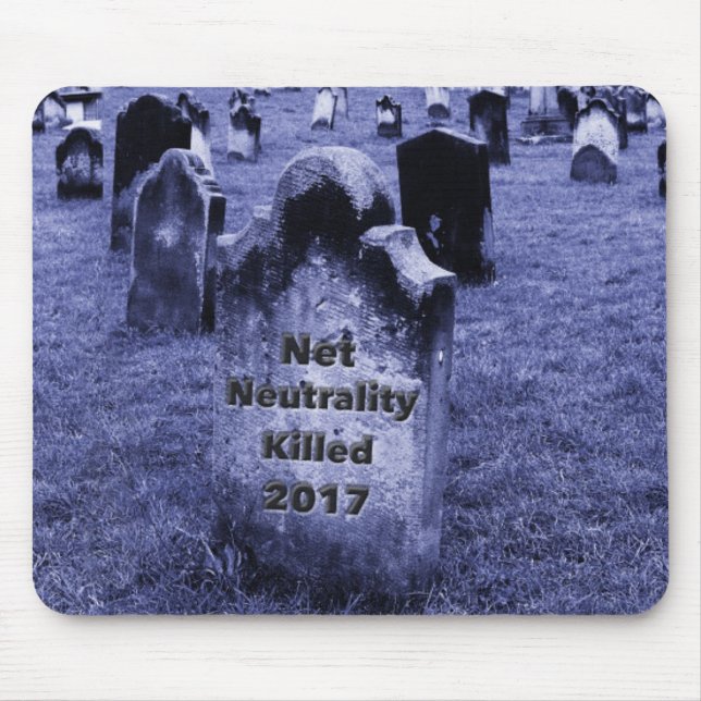 RIP Netzneutralität Gravestone Mousepad (Vorne)