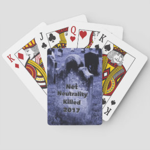 RIP Netzneutralität Gravestone Spielkarten