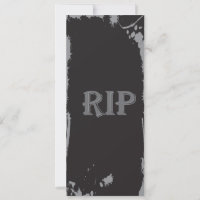 RIP - Sehr interessantes Party Halloween Einladung