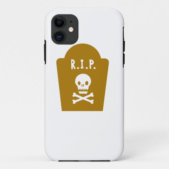 RIP Skull Case-Mate iPhone Hülle (Rückseite)