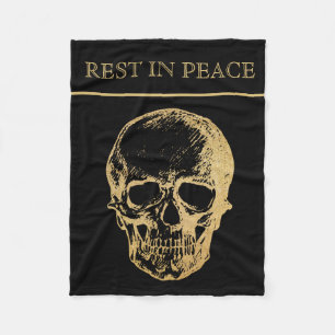 RIP   Skull   Fleecedecke