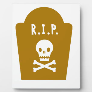 RIP Skull Fotoplatte