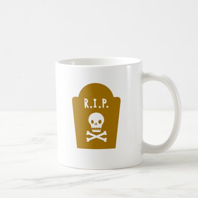 RIP Skull Kaffeetasse (Rechts)