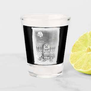 RIP Stupidmoon Masken und Impfstoff Schnapsglas