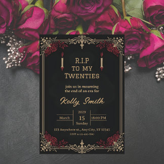 RIP Twenties Fun 30. Geburtstagseinladung Einladung