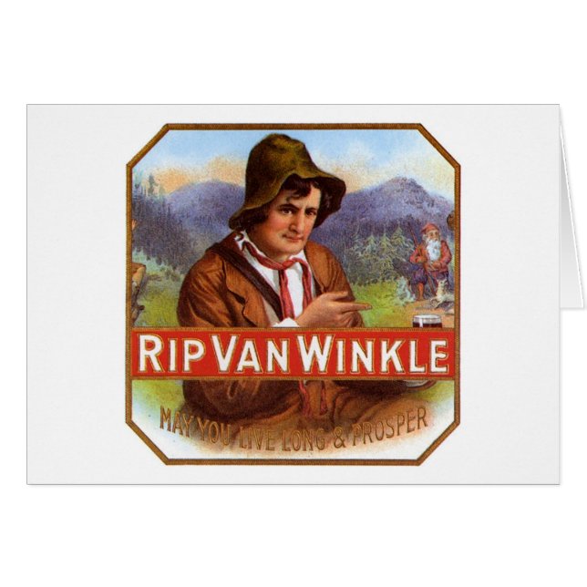 Rip Van Winkle Cigar Label (Vorderseite (Horizontal))