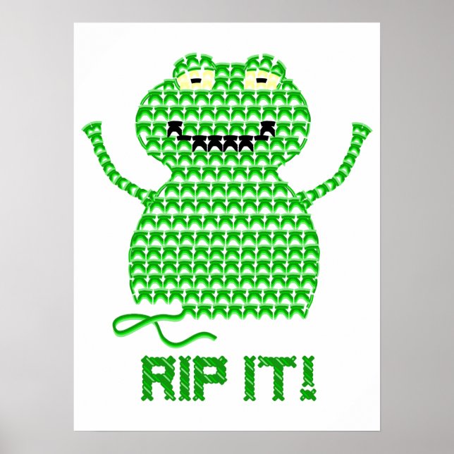 Rip! Vector Crochet Frog Poster (Vorne)