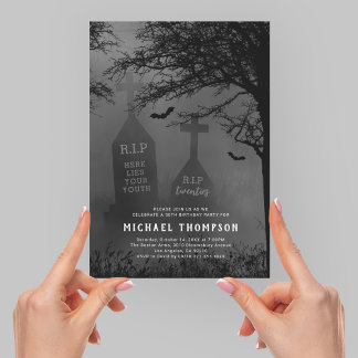 RIP zu meinem 20. 30. Geburtstag Party Einladung