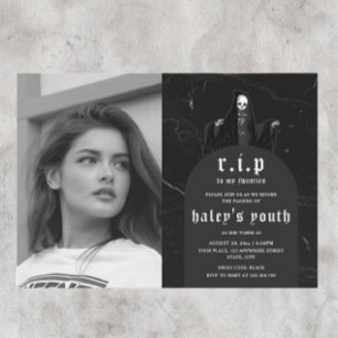 RIP Zwanziger 20er Jahre Sonnige Beerdigung 30. Ge Einladung