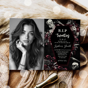 RIP Zwanziger Tod meiner Jugend 30. Geburtstag Einladung