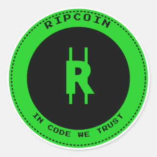 RipCoin - Im Code vertrauen wir Sticker