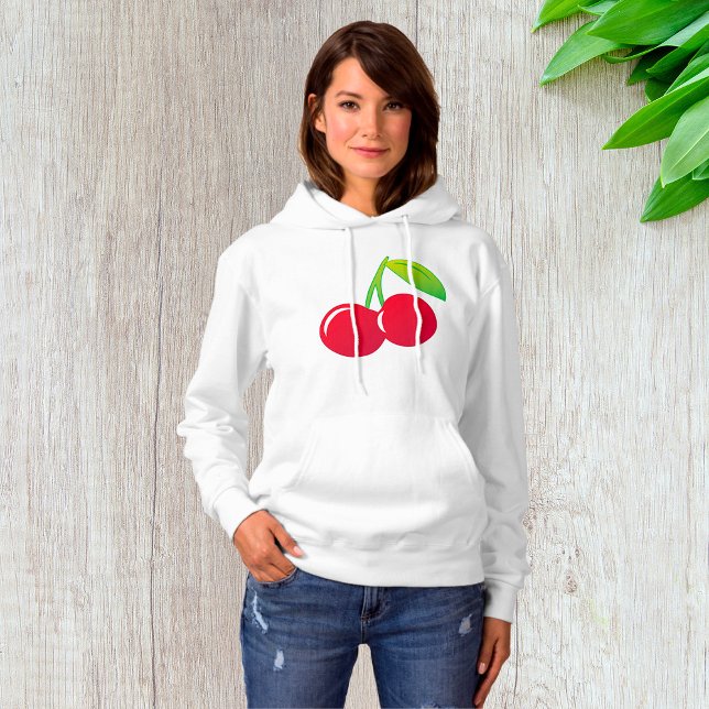 Ripe Bright Red Cherries Hoodie (Von Creator hochgeladen)