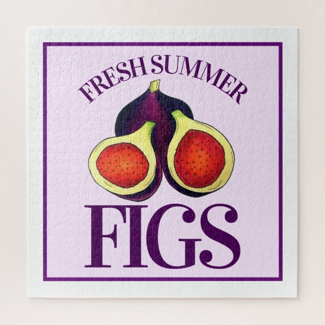 Ripe Fresh Summer Figs Fig Tree Küche Kunst Puzzle (Vertikal)