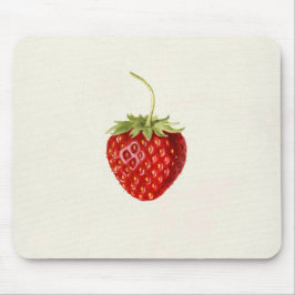 Ripe Red Strawberry (von Louis C.C. Krieger) Mousepad