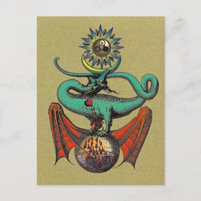 Ripley Scroll Gold Postkarte (Vorderseite)