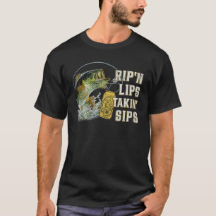 Rip'n Lips Falknerei Funny Fishing T-Shirt