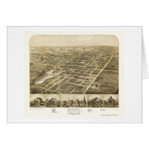 Ripon, panoramische Karte WI - 1867